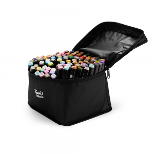 08329-120 - Kit Canetas Marcadoras Pontas Duplas com 120 Cores