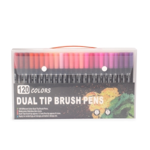 08332B-120 - Kit Canetinhas Ponta Dupla 120 Cores