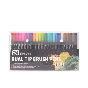 08332B-24 - Kit Canetinhas Ponta Dupla 24 Cores